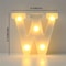 LED Marquee Letter Light 16cm Light Up Alphabet Number Night Decor 19