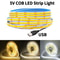 USB COB LED Strip Light 320 LEDsm High Density Flexible Lighting 3000K4000K6000K 0