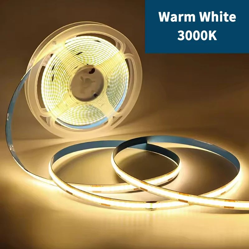 USB COB LED Strip Light 320 LEDsm High Density Flexible Lighting 3000K4000K6000K 8