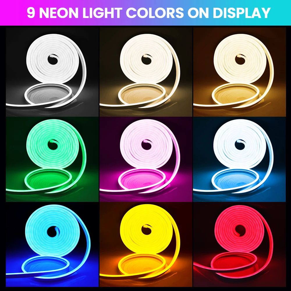 24V IP67 Waterproof Neon LED Strip Light 120M Silicone Neon Rope For TV Backlight Home Decor 2