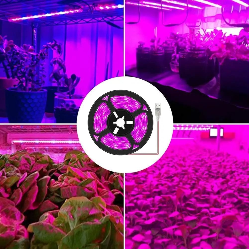Full Spectrum USB Grow Light Strip 5V Flexible LED Plant Strip For Indoor Seedlings Hydroponics 3