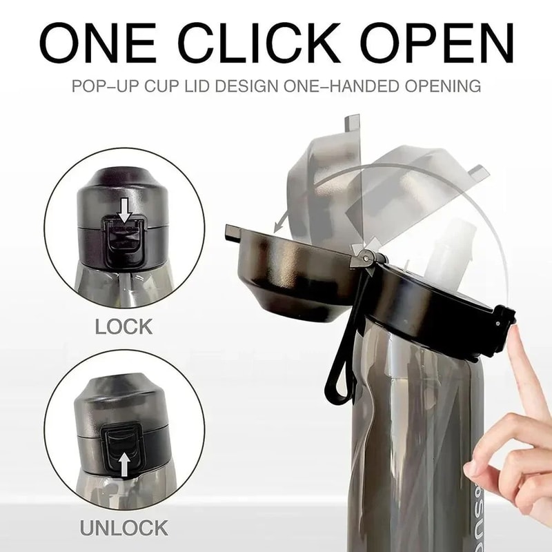 Scented Water Bottle 650ml With Fruit Fragrance Pods BPA Free Sports Bottle For SugarFree Hydratio 4