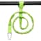Coiled Kayak Paddle Leash With Carabiner Adjustable Safety Tether For Paddles Rods 0