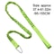 Coiled Kayak Paddle Leash With Carabiner Adjustable Safety Tether For Paddles Rods 1