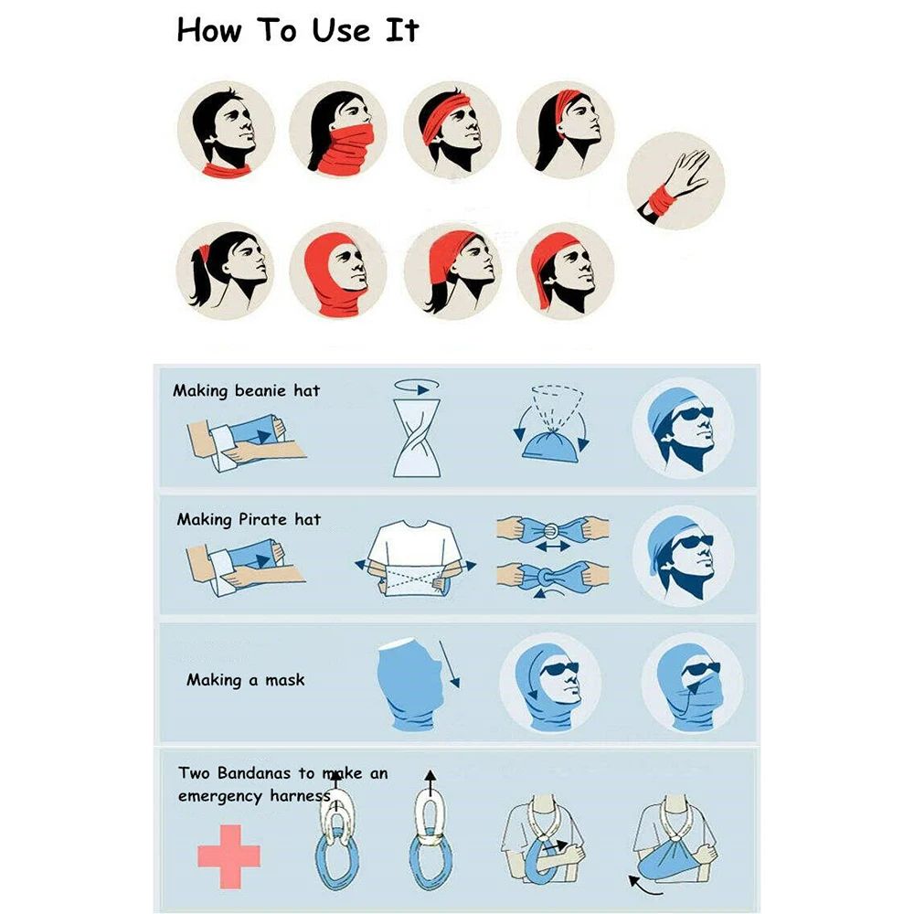 AllSeason Neck Gaiter Tube Bandana Breathable UV Protection Face Cover For Outdoor Sports Travel 1