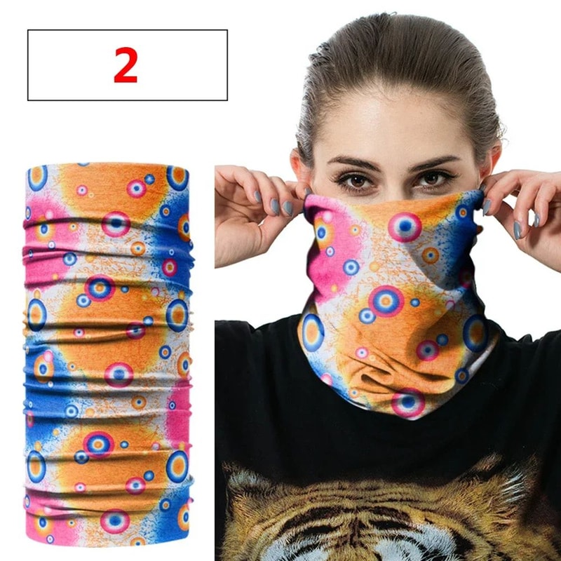 AllSeason Neck Gaiter Tube Bandana Breathable UV Protection Face Cover For Outdoor Sports Travel 2