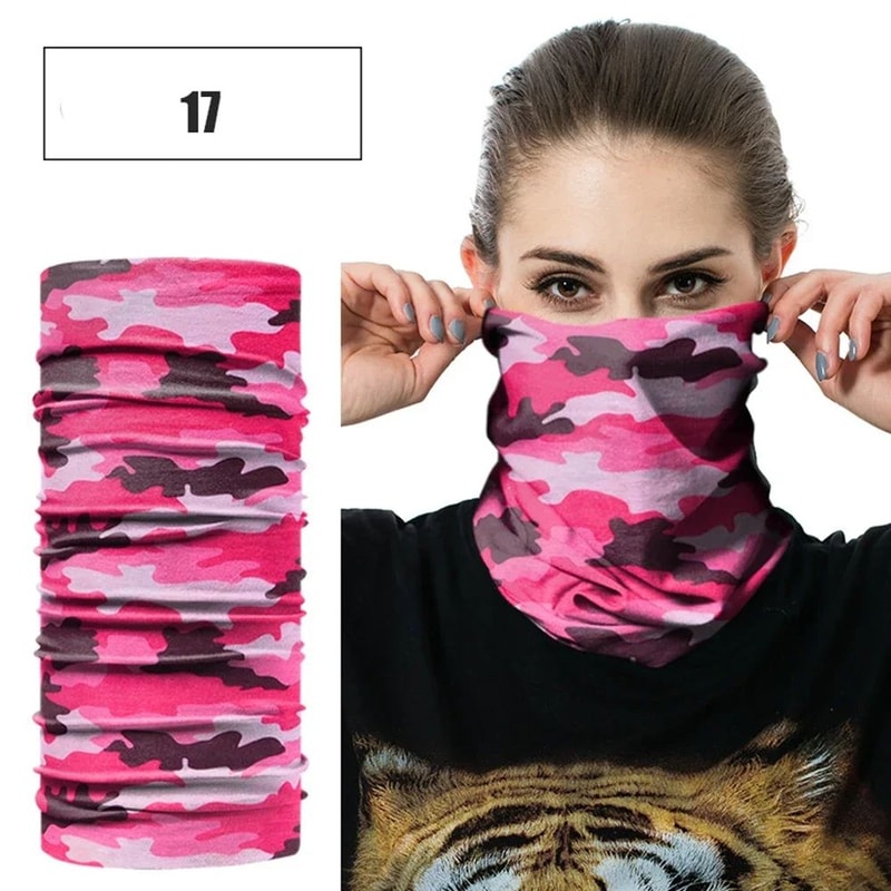 AllSeason Neck Gaiter Tube Bandana Breathable UV Protection Face Cover For Outdoor Sports Travel 7
