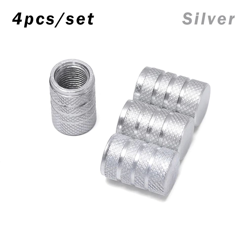 Aluminum Tire Valve Caps 4Pack Dustproof Valve Stem Covers For Cars Motorcycles Bikes 6