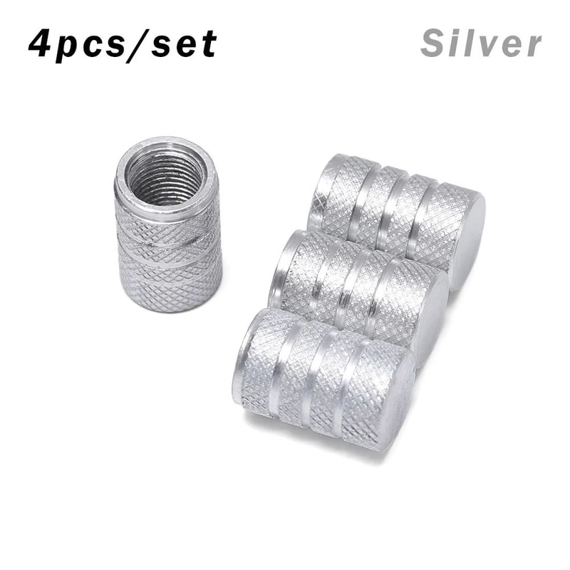 Aluminum Tire Valve Caps 4Pack Dustproof Valve Stem Covers For Cars Motorcycles Bikes 6