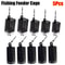 5Pack Stainless Steel Fishing Feeder Cage Set Round Square 10g50g For Fast Baiting Longer Casts 5