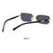 Y2K Rimless Rectangle UV400 Sunglasses Lightweight Frameless Retro Shades For Women Men 2