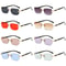 Y2K Rimless Rectangle UV400 Sunglasses Lightweight Frameless Retro Shades For Women Men 5