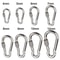 Stainless Steel Quick Link Screw Lock Carabiner M4M12 Spring Snap Hook For Camping Travel Rigging 0