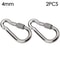 Stainless Steel Quick Link Screw Lock Carabiner M4M12 Spring Snap Hook For Camping Travel Rigging 6