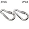 Stainless Steel Quick Link Screw Lock Carabiner M4M12 Spring Snap Hook For Camping Travel Rigging 7