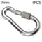 Stainless Steel Quick Link Screw Lock Carabiner M4M12 Spring Snap Hook For Camping Travel Rigging 9