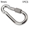 Stainless Steel Quick Link Screw Lock Carabiner M4M12 Spring Snap Hook For Camping Travel Rigging 11