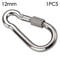 Stainless Steel Quick Link Screw Lock Carabiner M4M12 Spring Snap Hook For Camping Travel Rigging 13