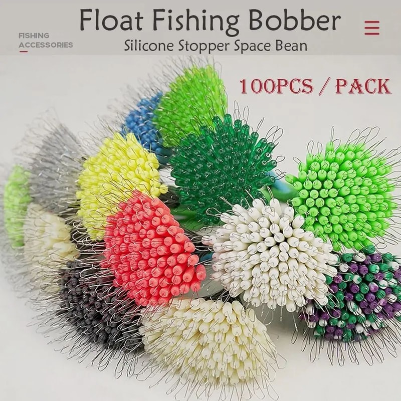 Transparent Silicone Float Space Beans Anti Tangle Fishing Line Stopper Beads 100pcs For Precise Bo 1