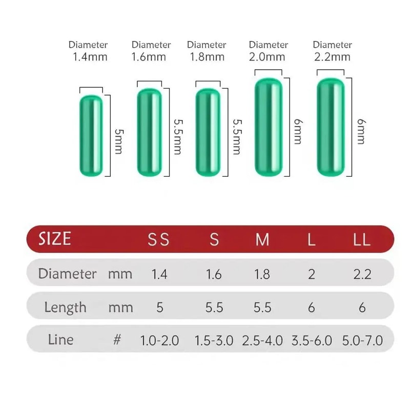 Transparent Silicone Float Space Beans Anti Tangle Fishing Line Stopper Beads 100pcs For Precise Bo 5