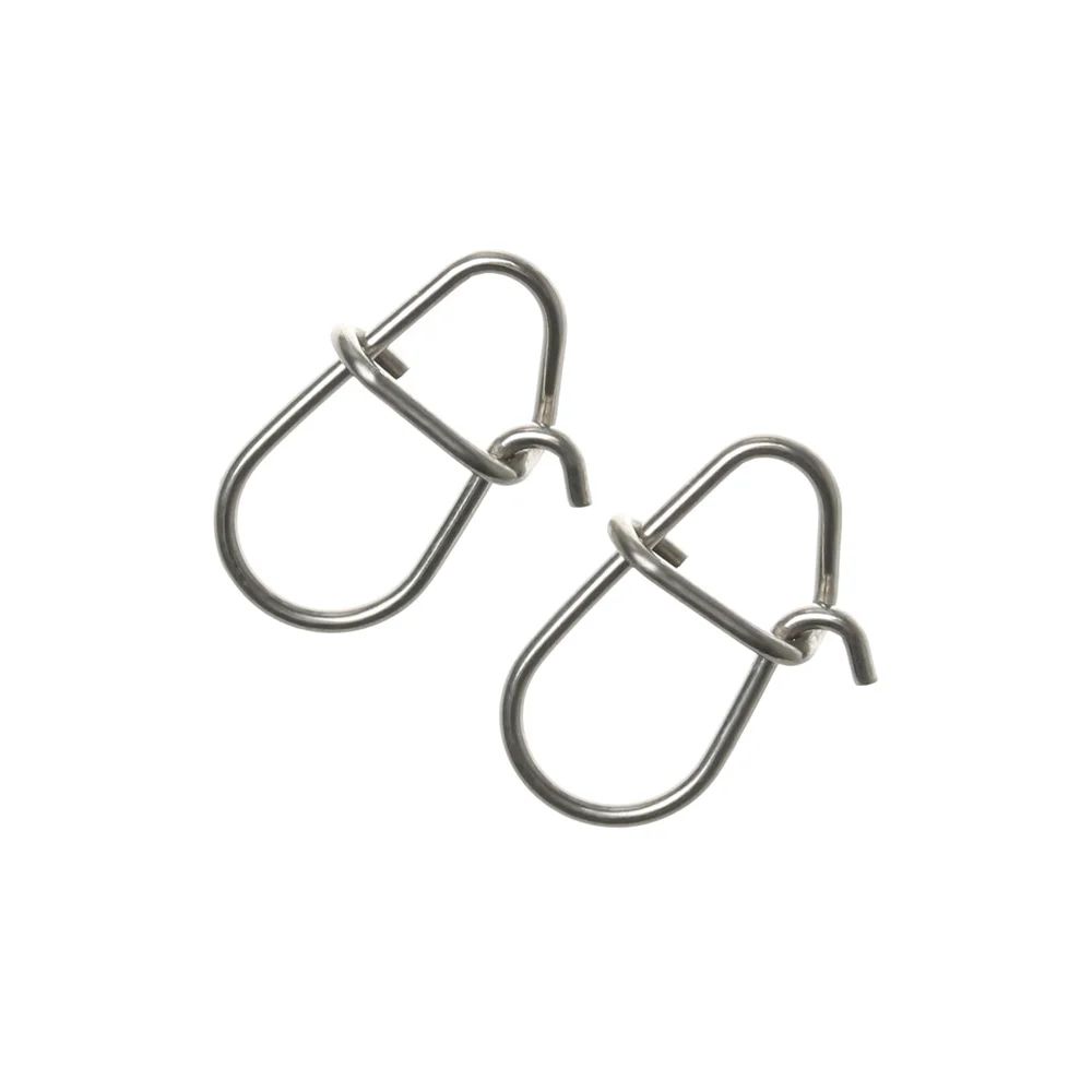 100Piece Stainless Steel Fishing Swivel Snap Set With Fast Lock Split Rings Barrel Connectors 2