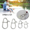 100Piece Stainless Steel Fishing Swivel Snap Set With Fast Lock Split Rings Barrel Connectors 5