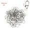 100Piece Stainless Steel Fishing Swivel Snap Set With Fast Lock Split Rings Barrel Connectors 15