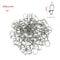 100Piece Stainless Steel Fishing Swivel Snap Set With Fast Lock Split Rings Barrel Connectors 6