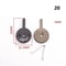 Universal MTB Disc Brake Pads Pair Quiet StrongStopping Mountain Bike Brake Pads For Road MTB 21