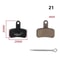 Universal MTB Disc Brake Pads Pair Quiet StrongStopping Mountain Bike Brake Pads For Road MTB 22