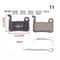 Universal MTB Disc Brake Pads Pair Quiet StrongStopping Mountain Bike Brake Pads For Road MTB 14