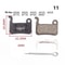 Universal MTB Disc Brake Pads Pair Quiet StrongStopping Mountain Bike Brake Pads For Road MTB 14