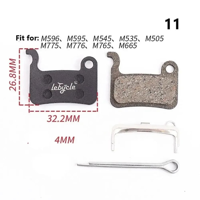 Universal MTB Disc Brake Pads Pair Quiet StrongStopping Mountain Bike Brake Pads For Road MTB 14