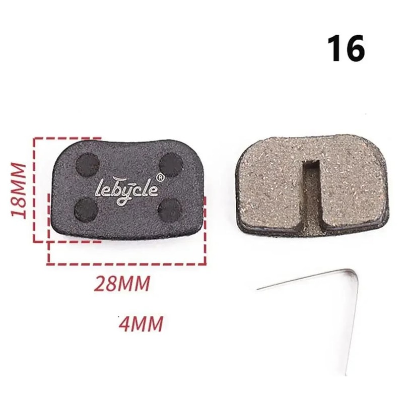 Universal MTB Disc Brake Pads Pair Quiet StrongStopping Mountain Bike Brake Pads For Road MTB 17