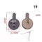 Universal MTB Disc Brake Pads Pair Quiet StrongStopping Mountain Bike Brake Pads For Road MTB 20