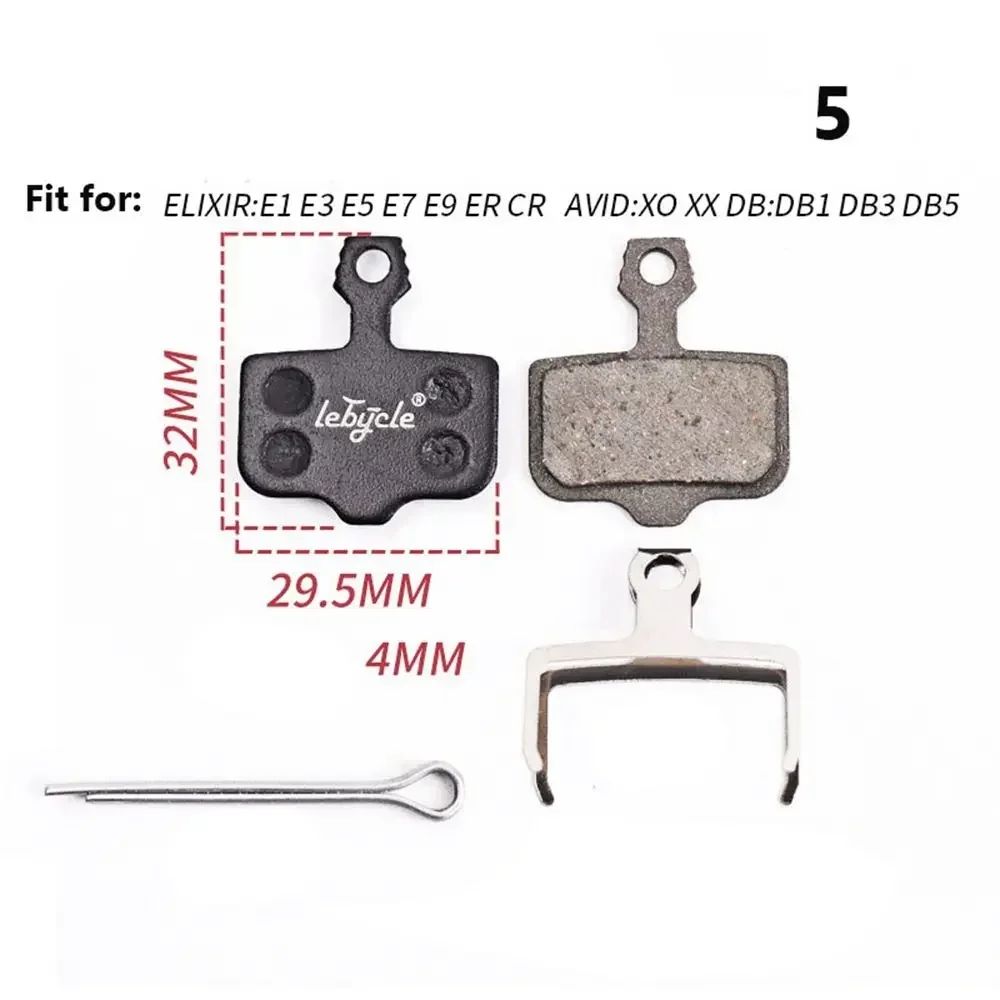 Universal MTB Disc Brake Pads Pair Quiet StrongStopping Mountain Bike Brake Pads For Road MTB 10