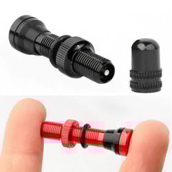 tubeless presta valve stem set 40mm/60mm with tool and alloy cap for road & mtb bikes