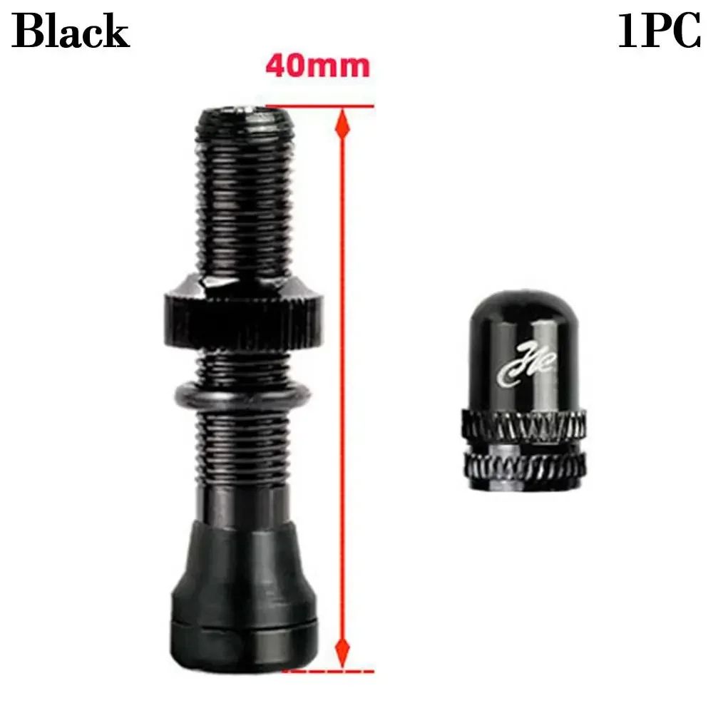 Tubeless Presta Valve Stem Set 40mm60mm With Tool And Alloy Cap For Road MTB Bikes 6