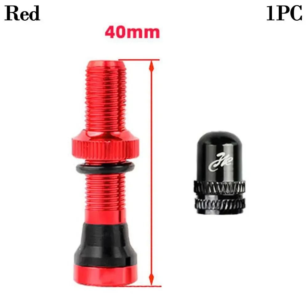 Tubeless Presta Valve Stem Set 40mm60mm With Tool And Alloy Cap For Road MTB Bikes 7
