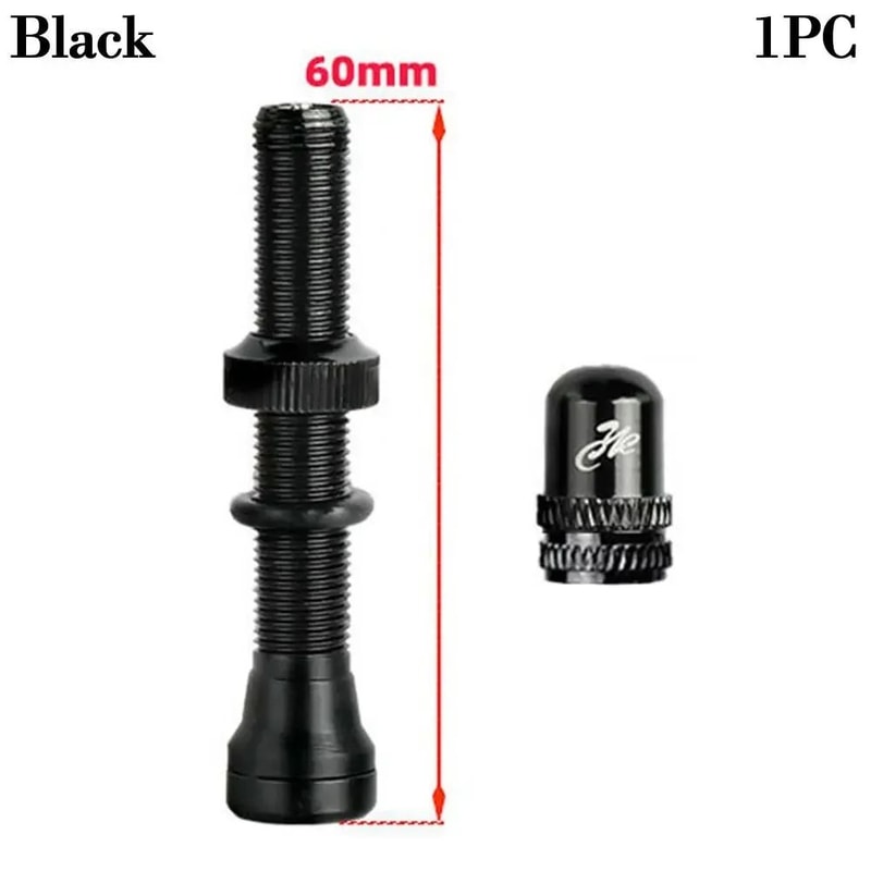 Tubeless Presta Valve Stem Set 40mm60mm With Tool And Alloy Cap For Road MTB Bikes 8