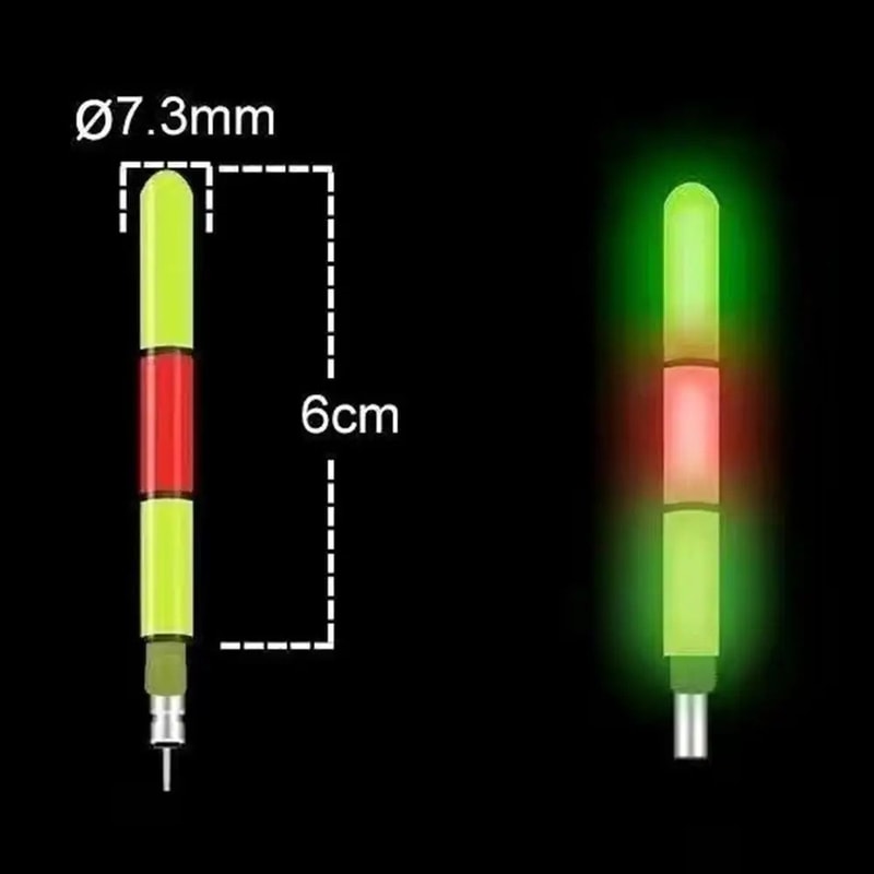 ColorChange Electronic Float Tail Bite Indicator Fishing Float Tail Tackle Accessory 1 Or 3 Segmen 3