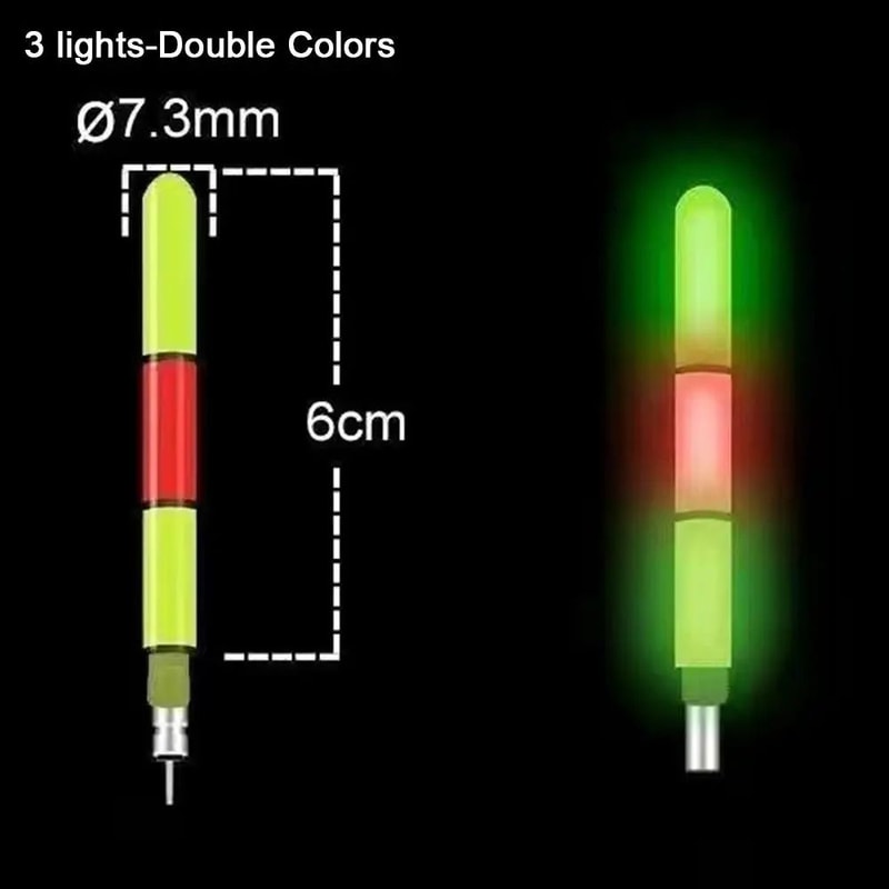 ColorChange Electronic Float Tail Bite Indicator Fishing Float Tail Tackle Accessory 1 Or 3 Segmen 9