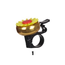 daisy flower kids bike bell & horn – loud safety ring handlebar bell for girls and children (22–23mm fit)