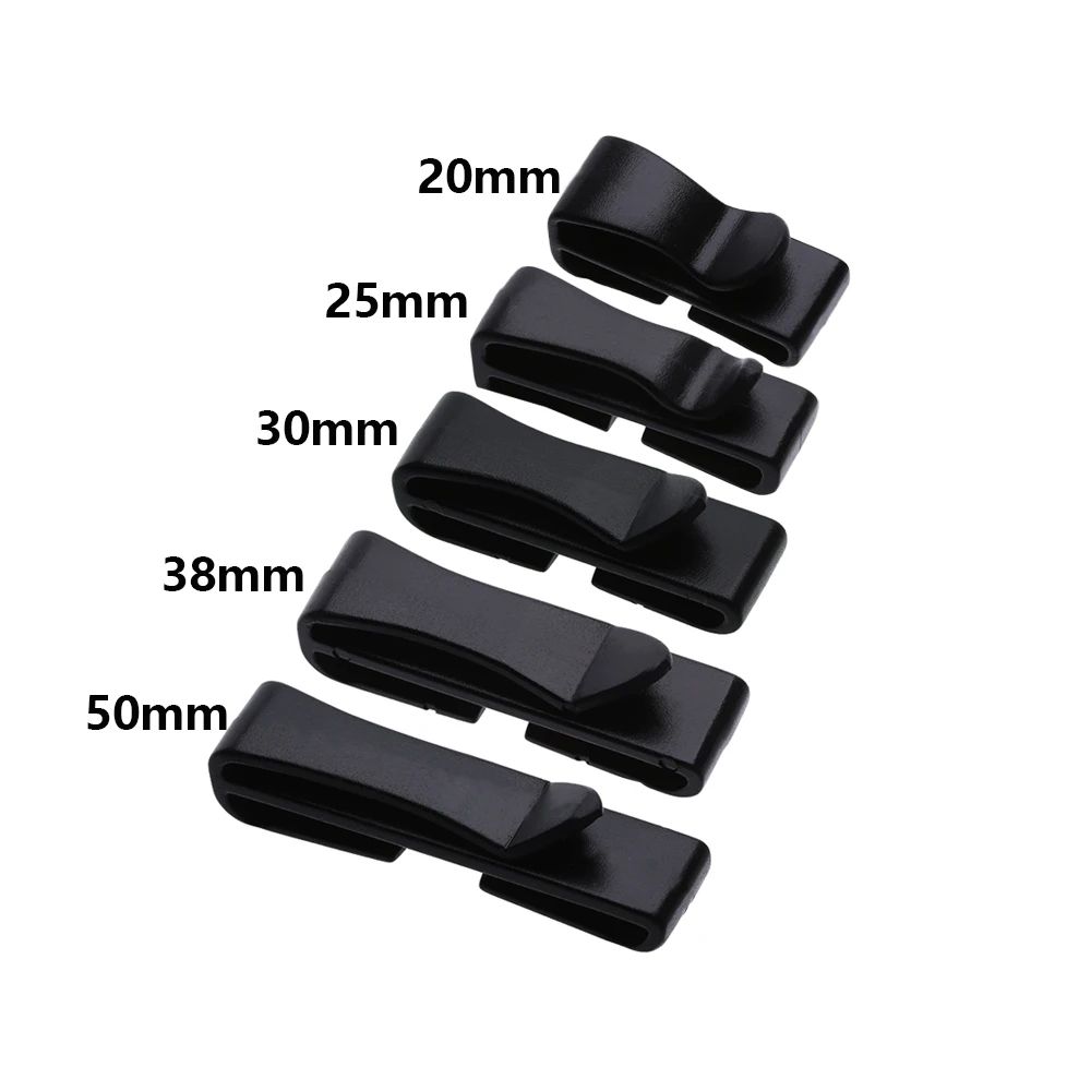 5Piece MOLLE Webbing Buckle Strap Keepers Backpack Strap Keeper Belt End Clip Set 2050mm 4