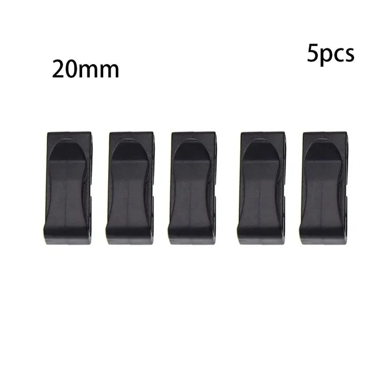 5Piece MOLLE Webbing Buckle Strap Keepers Backpack Strap Keeper Belt End Clip Set 2050mm 6