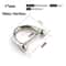 Solid Stainless Steel Carabiner Shackle With Screw Lock D Bow Keychain Connector Clip 921mm 5