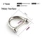 Solid Stainless Steel Carabiner Shackle With Screw Lock D Bow Keychain Connector Clip 921mm 5