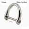 Solid Stainless Steel Carabiner Shackle With Screw Lock D Bow Keychain Connector Clip 921mm 7
