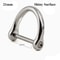 Solid Stainless Steel Carabiner Shackle With Screw Lock D Bow Keychain Connector Clip 921mm 7