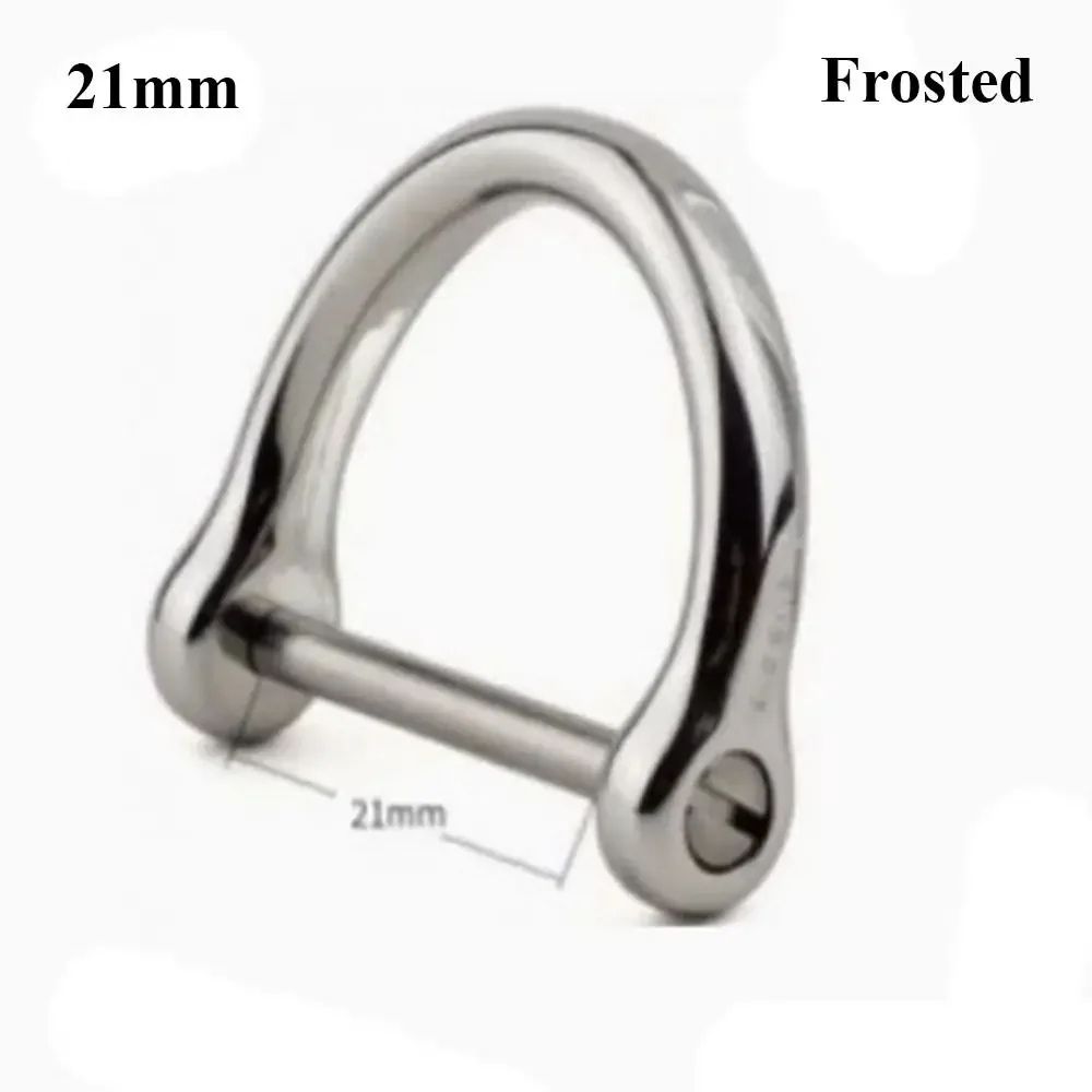 Solid Stainless Steel Carabiner Shackle With Screw Lock D Bow Keychain Connector Clip 921mm 8